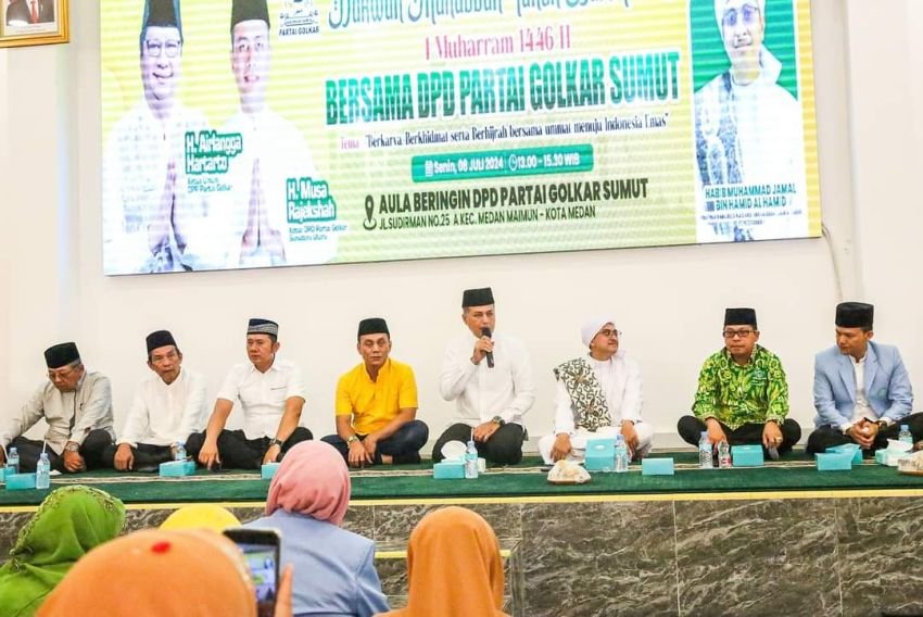 Tahun Baru islam 1446 H,DPD Golkar Sumut Bersama DPD Al Hidayah Gelar Dakwah Mahabbah