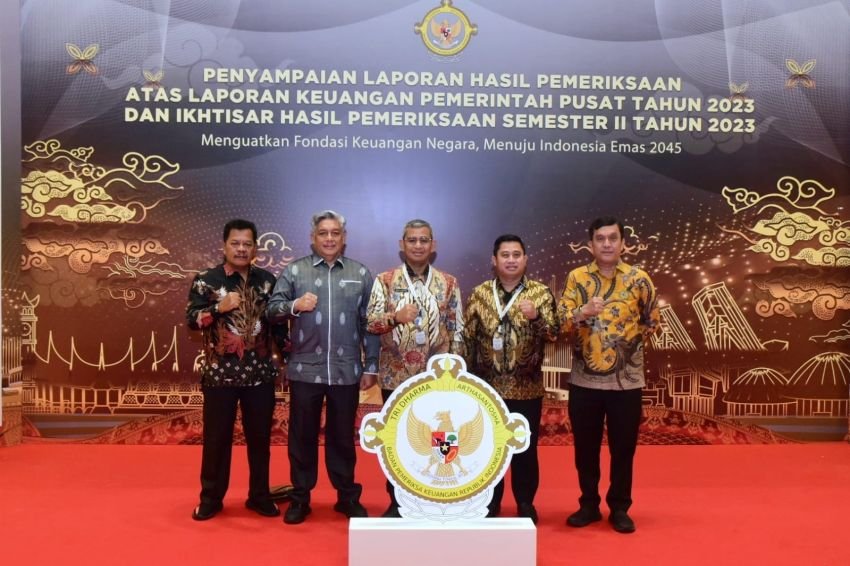 Pj Bupati Hadiri Penyampaian LHP LKPP 2023, Presiden: Kuatkan Fondasi Keuangan Menuju Indonesia Emas 2045!
