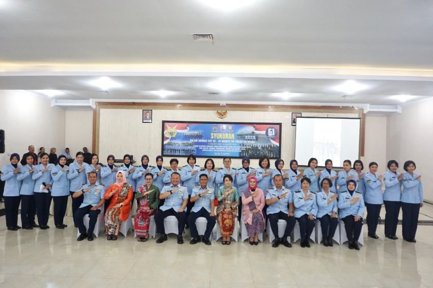 Syukuran HUT Ke-61 Wanita TNI Angkatan Udara, Komandan Kosek I:  Jadilah Tauladan Bagi Generasi Penerus