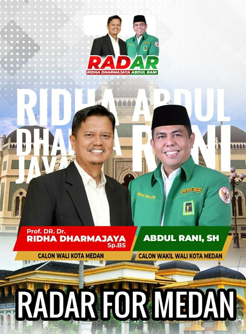 Resmi, PDI Perjuangan Usung Ridha -Abdul Rani Sebagai Cawalkot dan Wawalkot Medan 2024