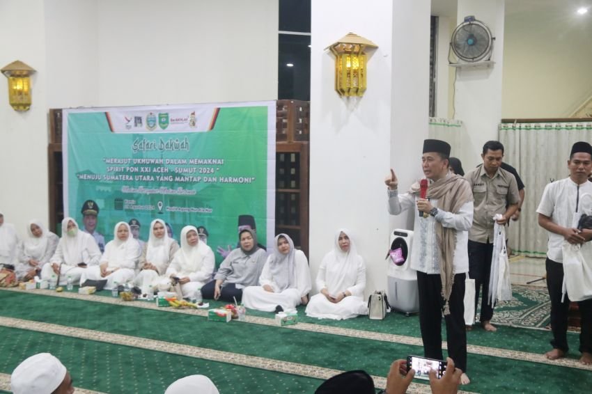 Safari Dakwah di Tapsel, Pj Gubernur Sumut Apresiasi Kebersamaan dan Kerukunan Masyarakat