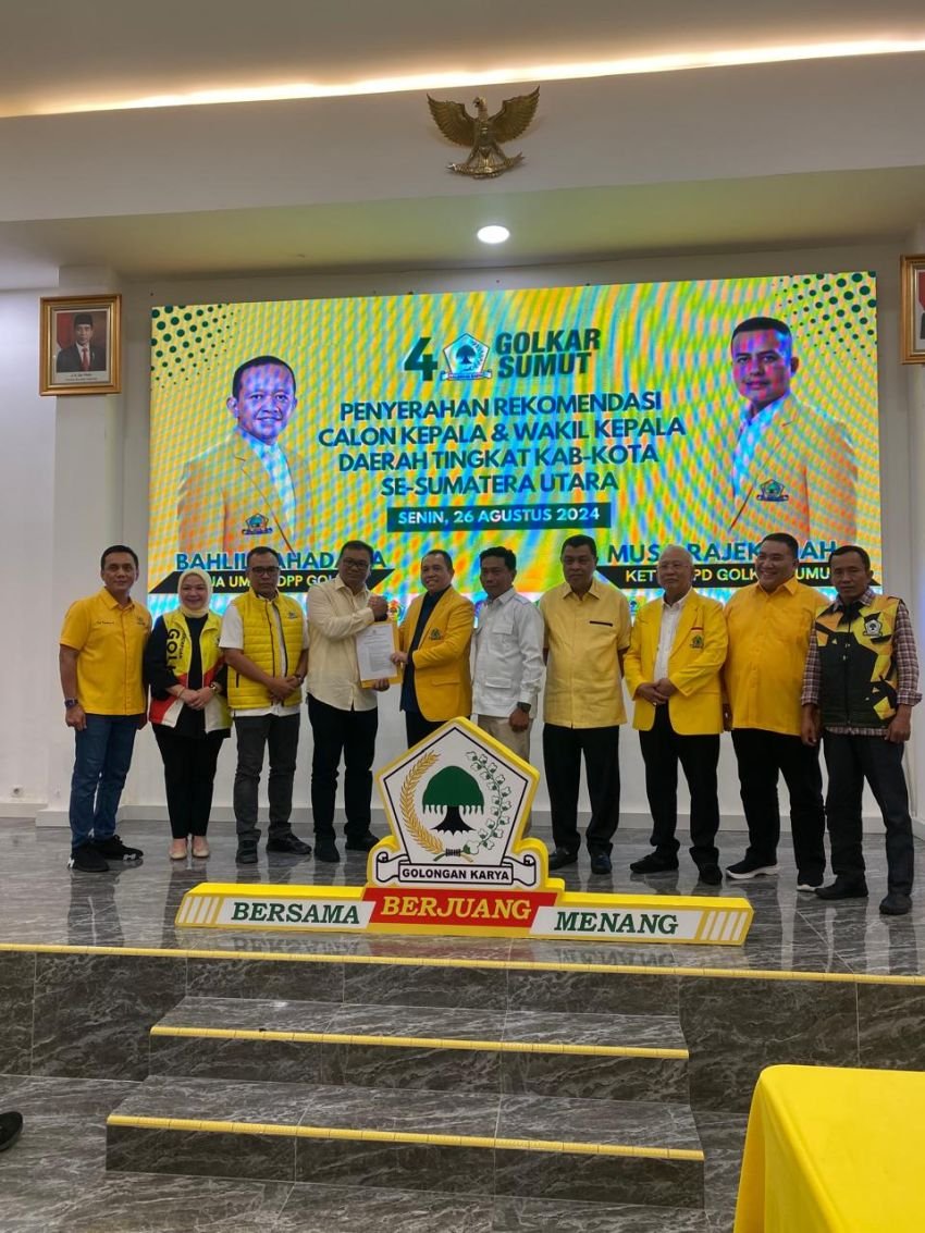 Partai Golkar Serahkan B 1 KWK kepada Pasangan Asri Tambunan-Lom Lom Suwondo, Ini Kata Hamdani