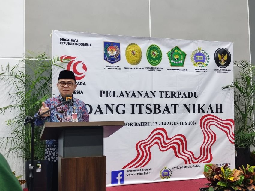 Dukcapil Hadirkan Perlindungan Hukum Bagi WNI Lewat Pelayanan Terpadu Itsbat Nikah di Johor Bahru, Malaysia