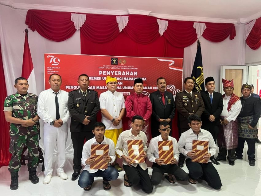 576 WBP Lapas Terima Remisi Kemerdekaan, 4 Diantaranya Langsung Bebas