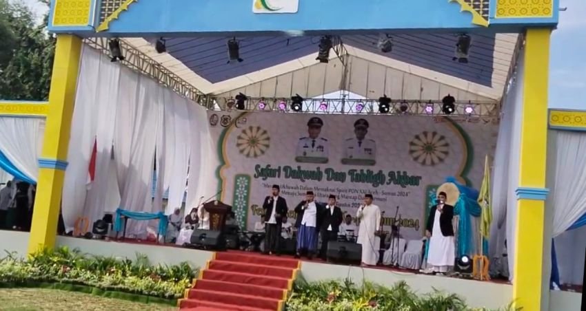 Polresta Deli Serdang Hadiri Safari Dakwah dan Tabligh Akbar, Merajut Ukhuwah Spirit PON 2024