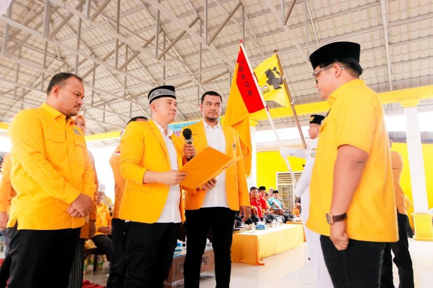 Darma Putra Rangkuti Lantik Pengurus DPC MKGR Tanjungbalai, Ini Pesan