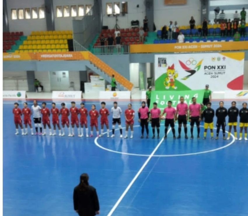 Semi Final Futsal PON XXI, Polda Sumut: Semangat Sportivitas dan Fair Play Tetap Terjaga