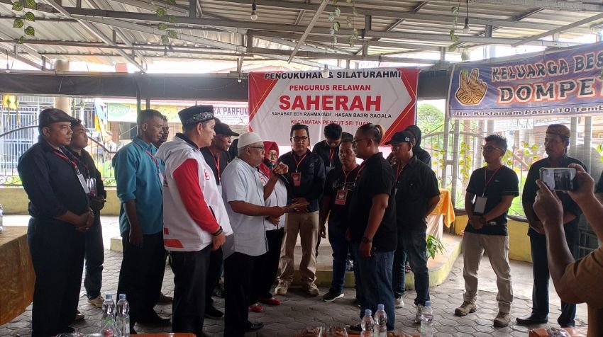 Relawan Saherah Percut Seituan Dikukuhkan, Azhari Sinik: Mari Kita Menangkan Edi-Hasan untuk Sumut Lebih Baik