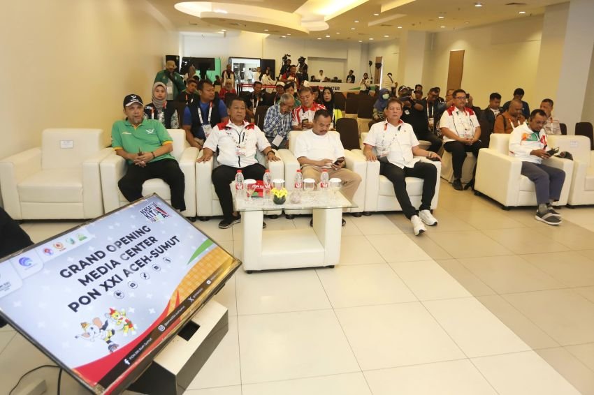 Media Center Utama PON XXI Sumut Diresmikan, Kadis Kominfo Ilyas Sitorus: Sediakan Beragam Fasilitas Untuk Wartawan