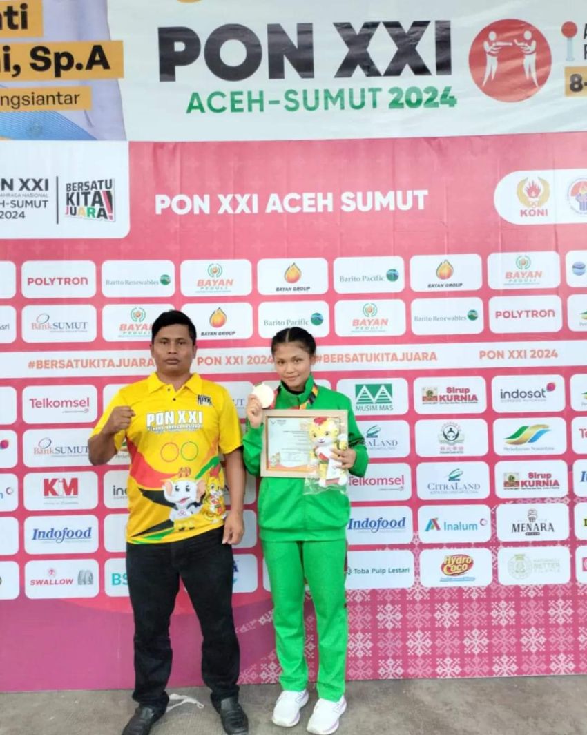 Lolo Cibro Atlet Tinju Putri Asal Kab.Pakpak Bharat Raih Medali Perunggu PON XXI Sumut -Aceh