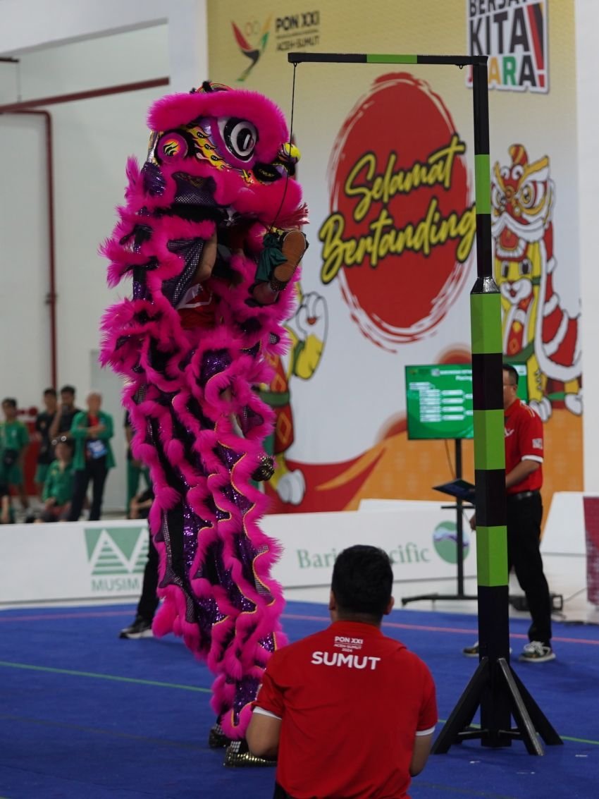 Aceh Gondol Dua Emas dari Cabor Barongsai PON XXI