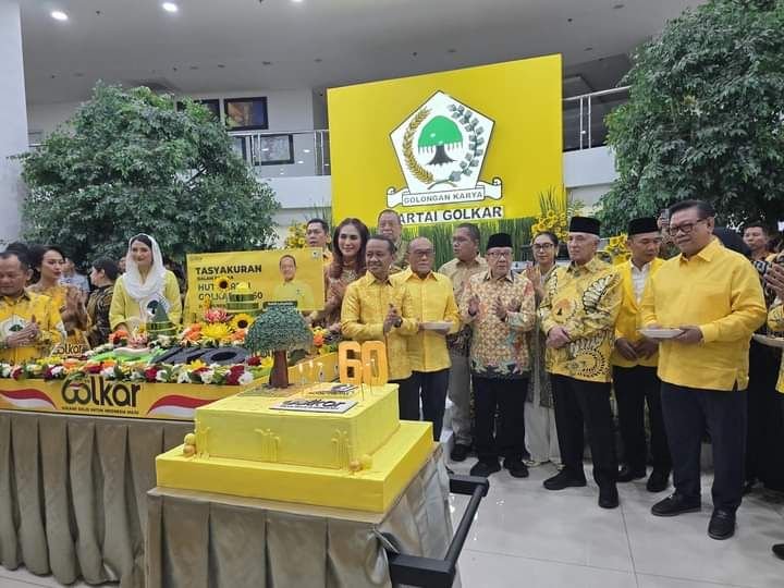 Tasyakuran HUT ke-60 Partai Golkar di DPP Partai Golkar