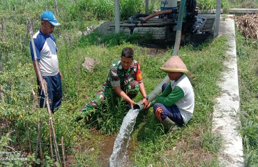 Babinsa Komsos Dengan Petani, Sebagai Wujud Kepedulian Guna Meningkatkan Hasil Pertanian