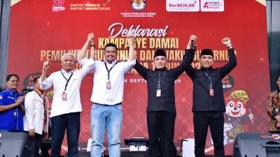 Seru Bah!!! Debat Publik Pertama Cagubsu dan Wagubsu Berlangsung  Bobby vs Edy