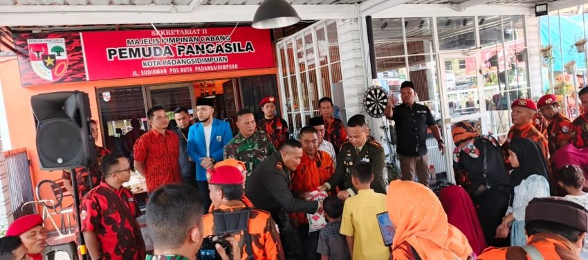 Perayaan HUT Pemuda Pancasila ke-65,  PP Padangsidempuan Santuni Anak Yatim