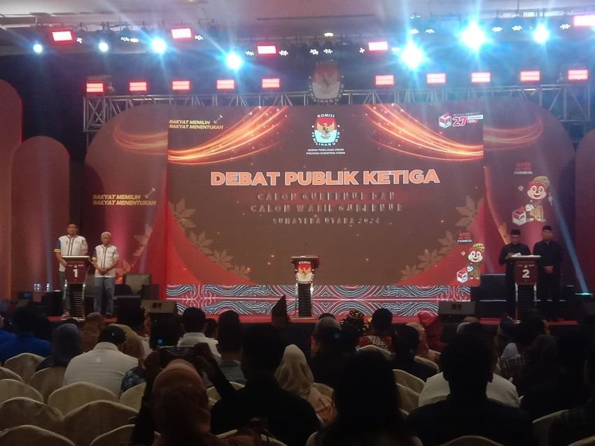 Debat Pamungkas Pilgubsu 2024 Masih Salimg Sindir, Bobby: Jangan Berburuk Sangka, Edy : Banyak Oknum Aparat Cawe-cawe