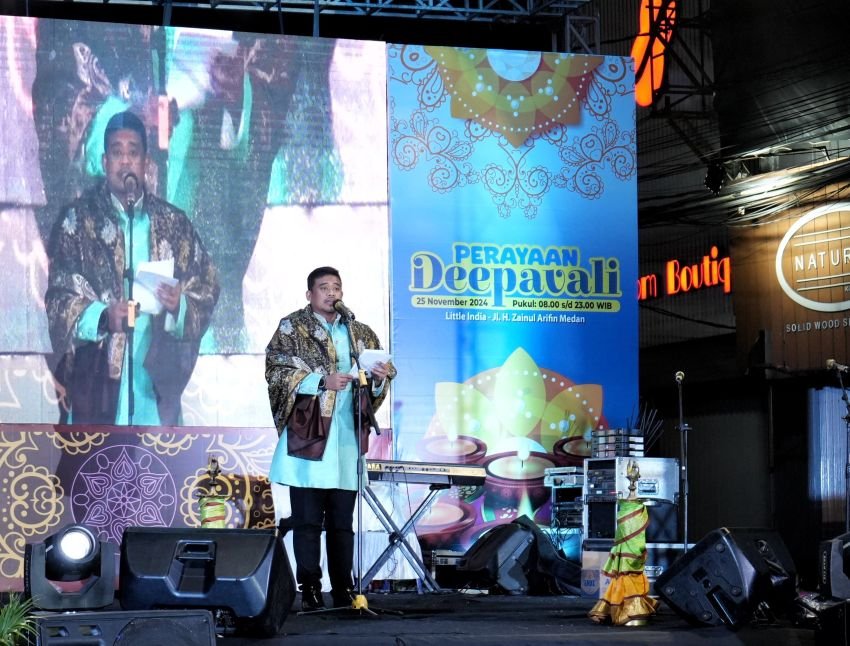 Perayaan Deepavali Berlangsung Meriah di Little India Medan, Ini Kata Bobby