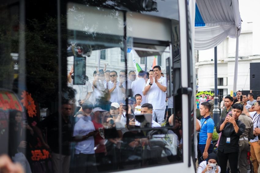 Bobby Nasution Luncurkan 60 Unit Bus Listrik BRT