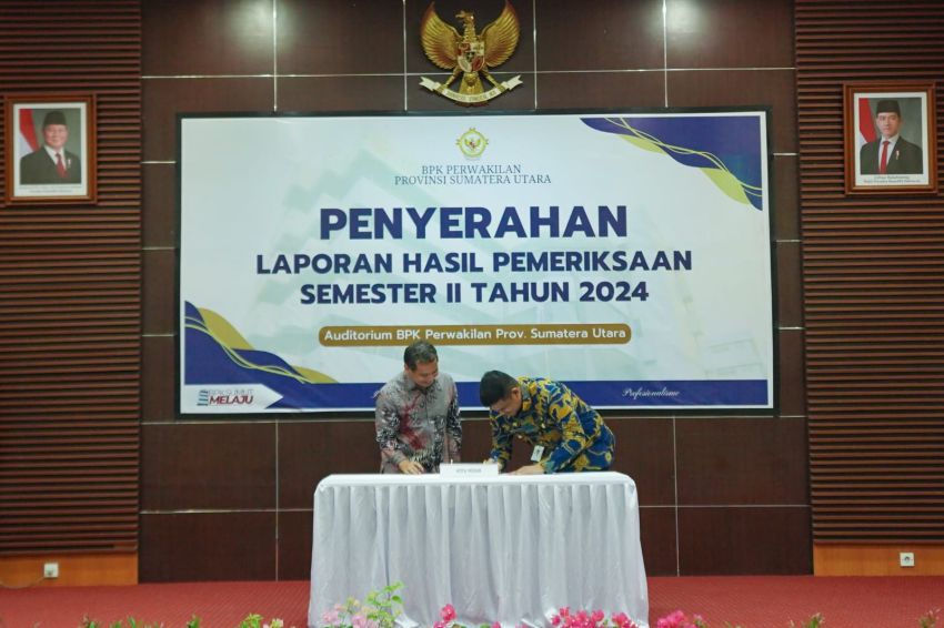 Terima LHP Kepatuhan Pengadaan Barang & Jasa TA 2024, Bobby Nasution: Semoga Pengelolaan Keuangan Semakin Baik