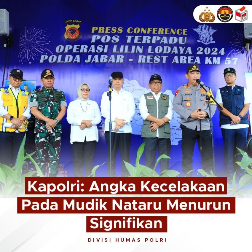 Kapolri: Angka Kecelakaan Mudik Nataru Alami Penurunan Signifikan