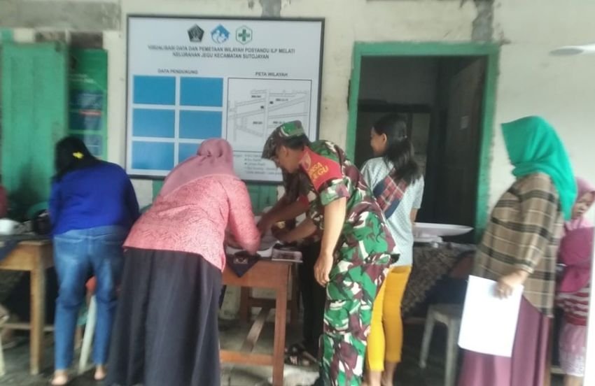 Peran Aktif Babinsa Kelurahan Jegu Dalam Pencegahan Stunting