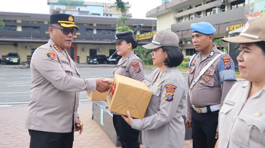 Polrestabes Medan Gelar Apel Pagi Jelang Perayaan Natal dan Tahun Baru