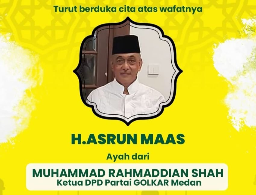 Innalillahi wa Inna Ilaihi Raji'un, H. Asrun Maas, Ayahanda Ketua Partai Golkar Medan, Meninggal Dunia