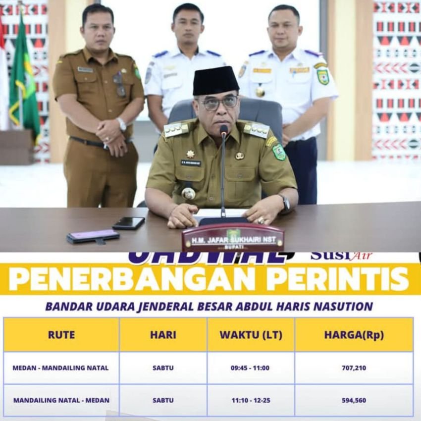 Bandara Jenderal Besar AH Nasution Madina Resmi Beroperasi,  Ini Kata Bupati Sukhairi