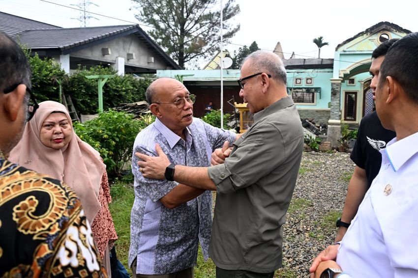 Solidaritas OPD Pemprov Sumut, Kunjungi Korban Kebakaran Pensiunan ASN