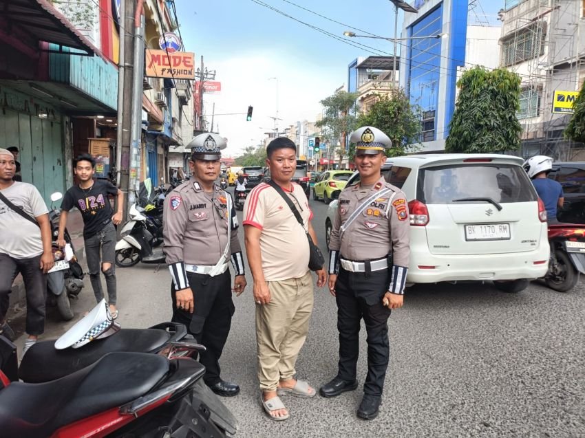 Satlantas Polres Binjai Didukung Pokdarkamtibmas Bhayangkara dan KBP Pres Gelar Razia Rutin di Binjai Kota