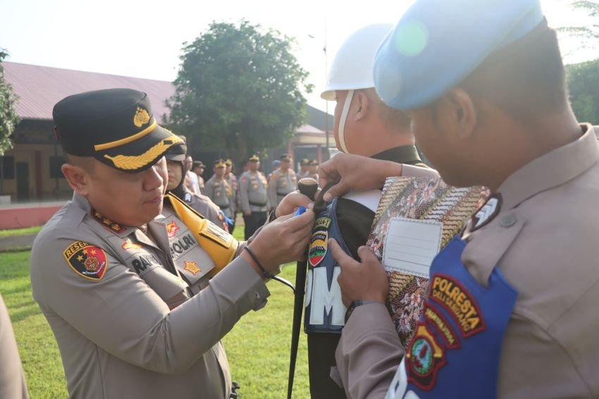 Polresta Deli Serdang Laksanakan Apel Gelar Pasukan Operasi Keselamatan Toba 2025