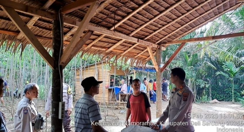 Polsek Namorambe sweeping lokasi Perjudian