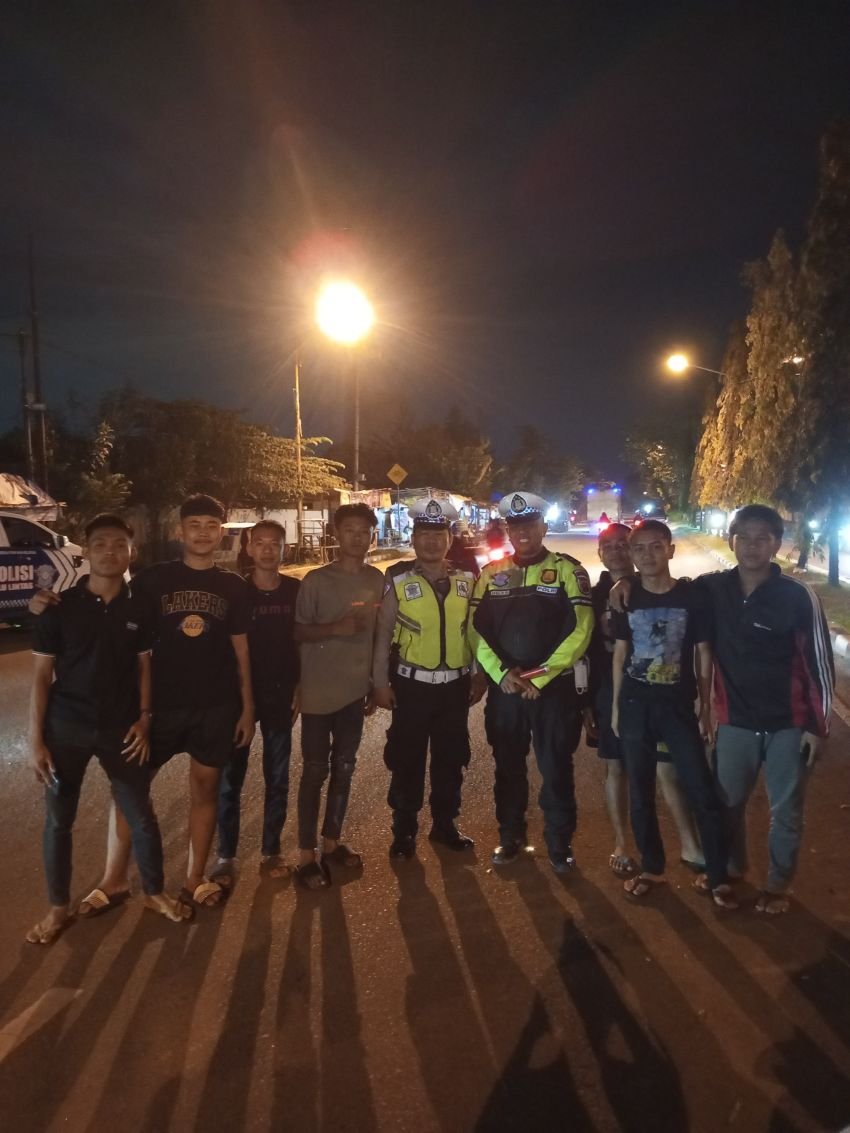 Antisipasi Kejahatan Jalanan, Kopel Putih Polresta Deli Serdang Patroli Malam Hari