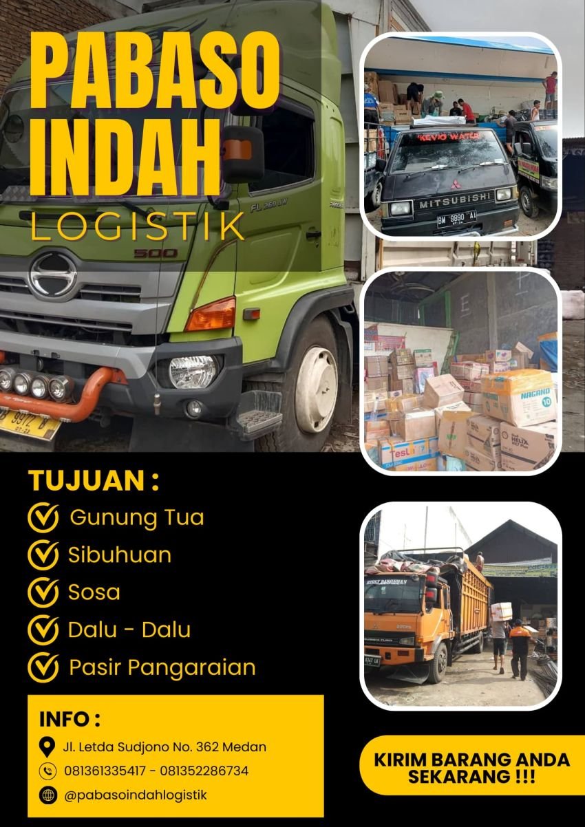 PABASO INDAH LOGISTIK LUNCURKAN LAYANAN PENGIRIMAN BARANG KE SELURUH SUMATERA DAN INDONESIA