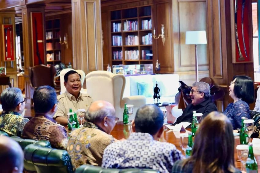 Presiden Prabowo Silaturahmi dengan Pimpinan Redaksi dan Tokoh Media di Padepokan Garuda Yaksa