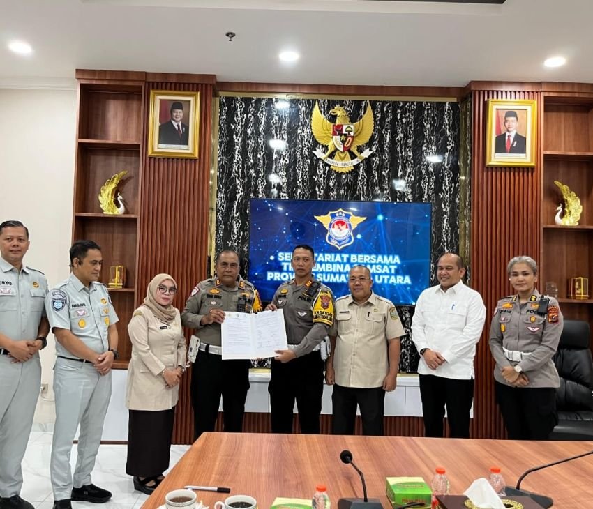 Kasatlantas dan Dirlantas Polda Sumut Hadir Sertijab Pengalihan Operasional BBN1 dan BBN2 Mutasi dari Samsat