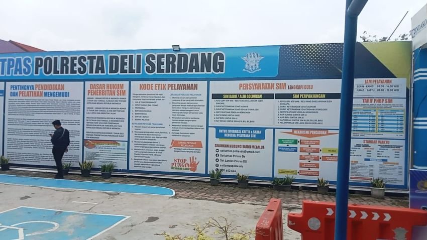 Satlantas Polresta Deli Serdang Berikan Pelayanan Terbaik Dalam Pembuatan SIM Kepada Masyarakat