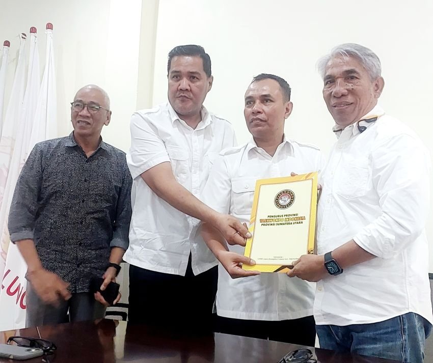 Ketua Taekwondo Indonesia Sumut H Hamdani Syaputra Audensi ke KONI Sumut