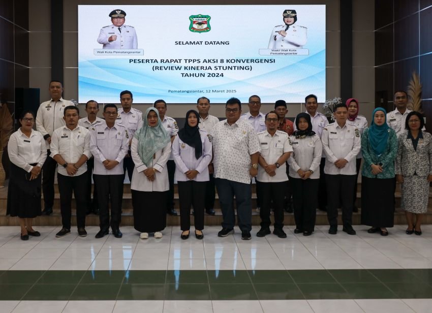 Pemko Siantar rapat Tim Percepatan Penurunan Stunting (TPPS) Aksi 8 Konvergensi (Review Kinerja Stunting) Tahun 2025