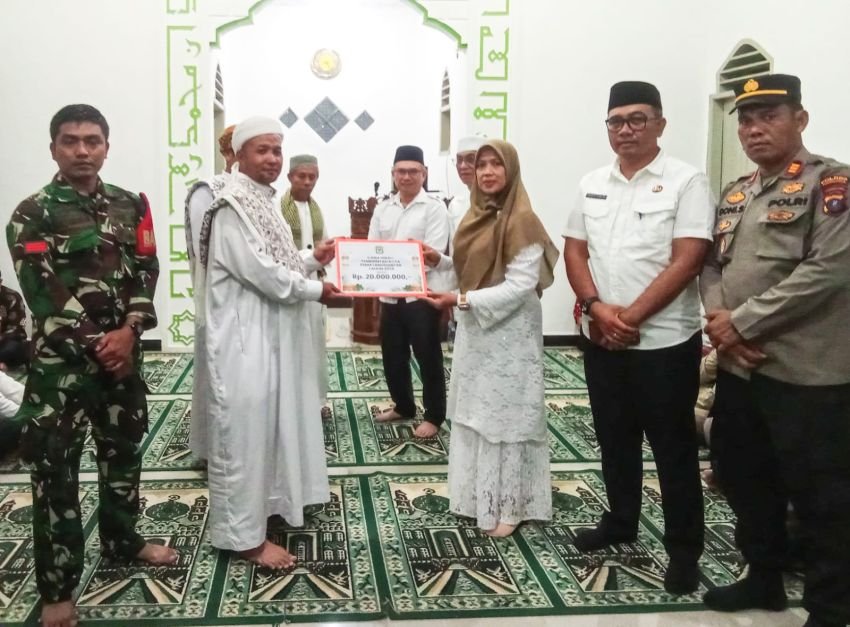 Tim Safari Ramadhan Pemko Pematangsiantar berkunjung ke Masjid Al-Amin Sidomulyo