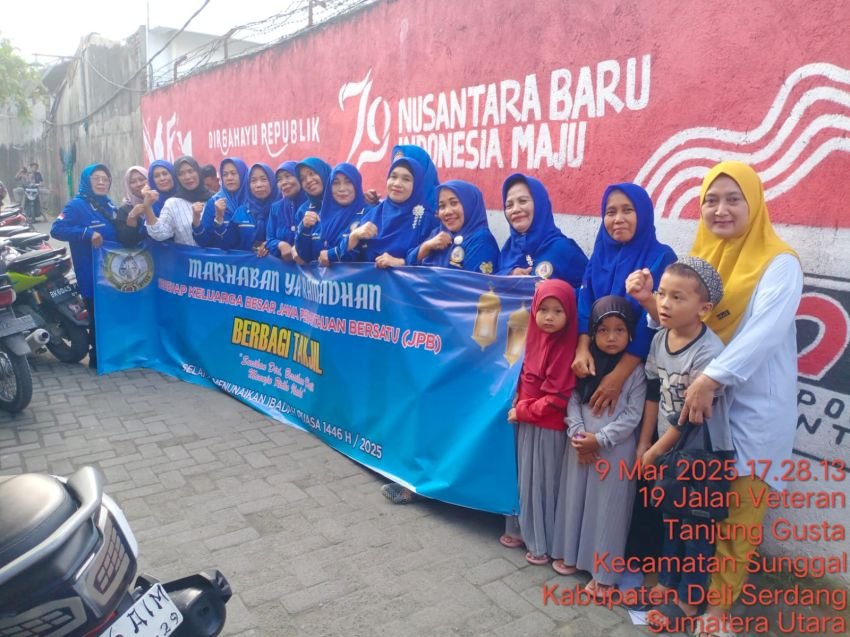 DPW JPB Sumut Bagikan 500 Bungkus Takjil Ramadhan 1446 H di Medan