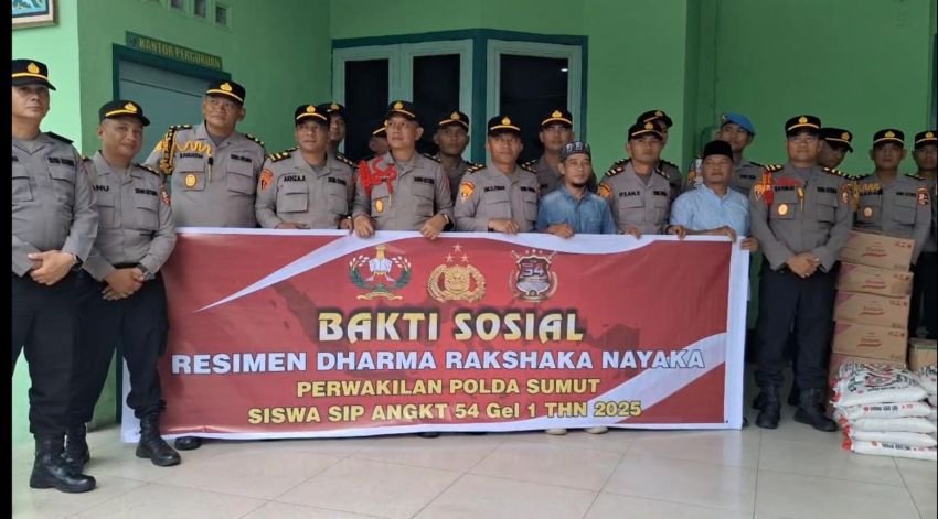 Resimen Dharma Rakshaka Nayaka Sekolah Inspektur Polisi Angkatan 54 Gelombang 1 Bakti Sosial Perdana