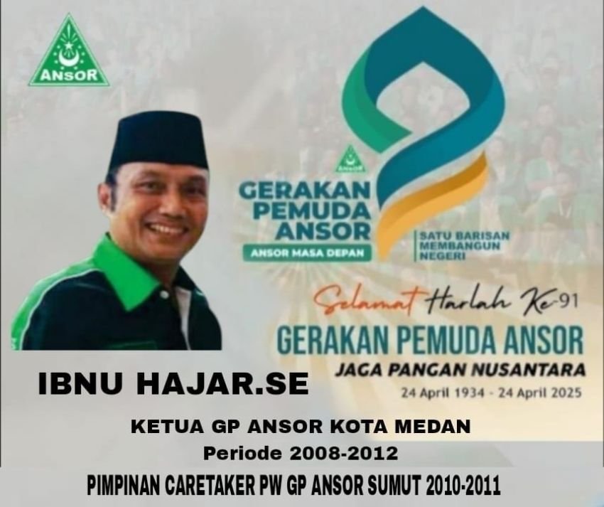 Ibnu Hajar: Selamat Harlah ke-91 GP Ansor, Tetap Jadi Garda Jaga Pangan Nasional