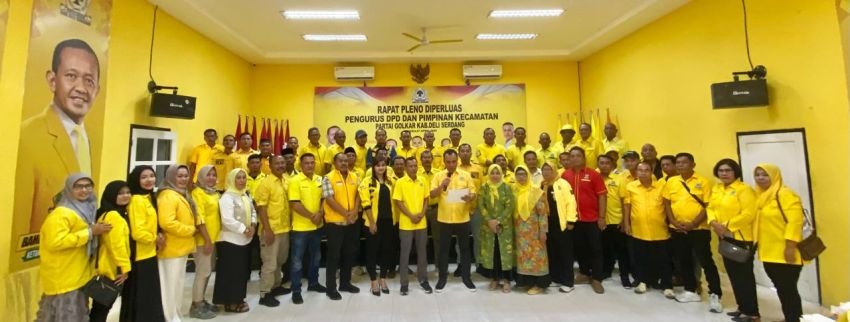 Gelar Rapat Pleno Diperluas, DPD Partai Golkar Deli Serdang Sepakat Dukung DR.H. Musa Rajekshah Periode Kedua
