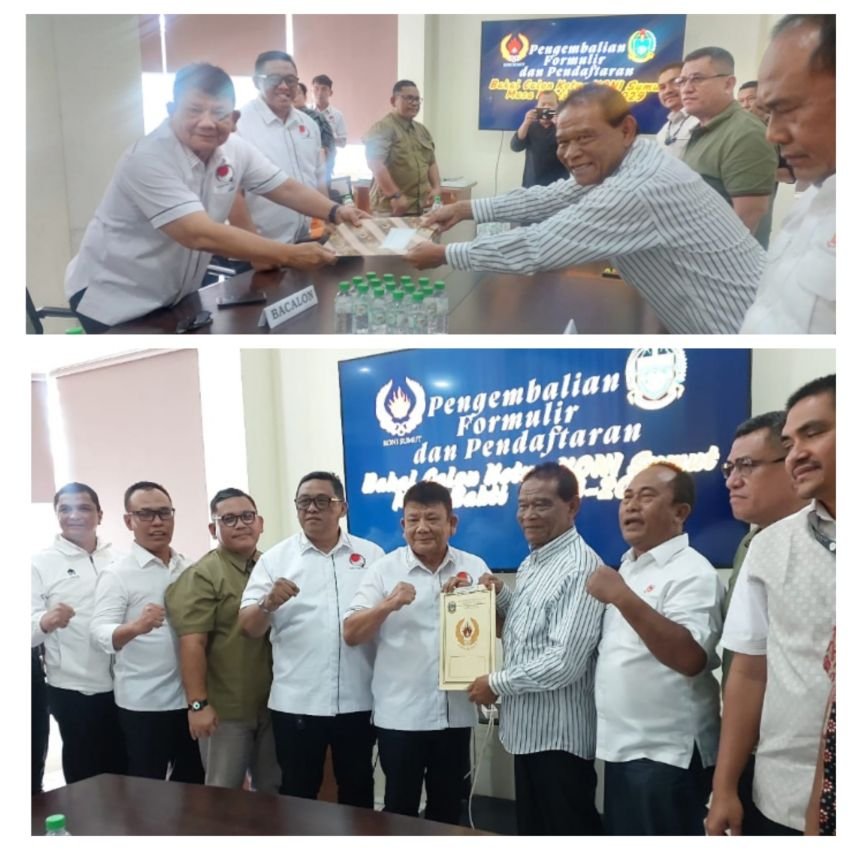 Kolonel (Pur) TNI Hatunggal Siregar Resmi Mendaftar Sebagai Calon Ketua KONI Sumut, Dapat Dukungan 32 KONI Daerah dan 46 Cabor