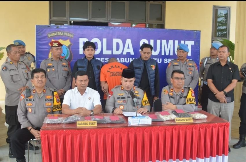 Polres Labusel Ungkap Pelaku Pembunuhan Wanita Dikubur di Kebun Sawit Korban Dihabisi karena Cemburu