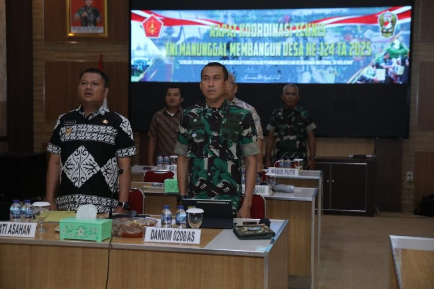 Wakil Bupati Asahan Ikuti Rakornis TMMD ke 124