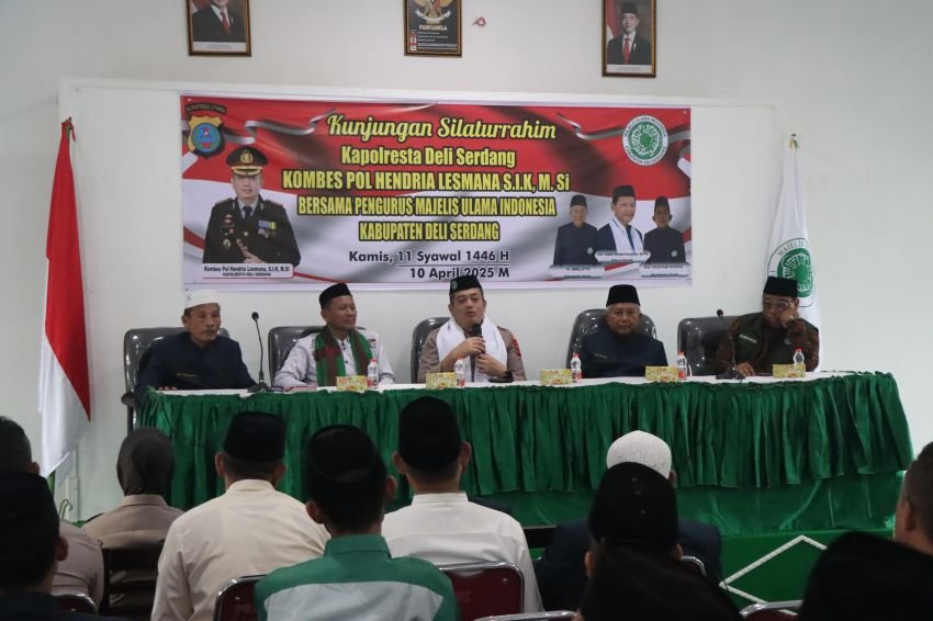 Kapolresta Deli Serdang Laksanakan Kunjungan Silaturahmi ke Kantor MUI Kabupaten Deli Serdang