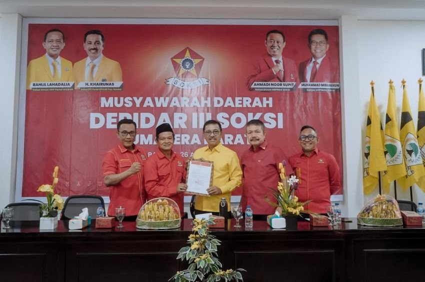 Yofialdi Terpilih sebagai Ketua Depidar III SOKSI Sumbar Periode 2025–2030