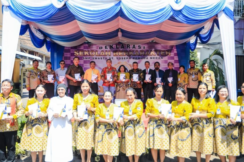 Pemko Medan Apresiasi Deklarasi Sekolah Berkarakter di SMP Swasta ST Yoseph Pemuda